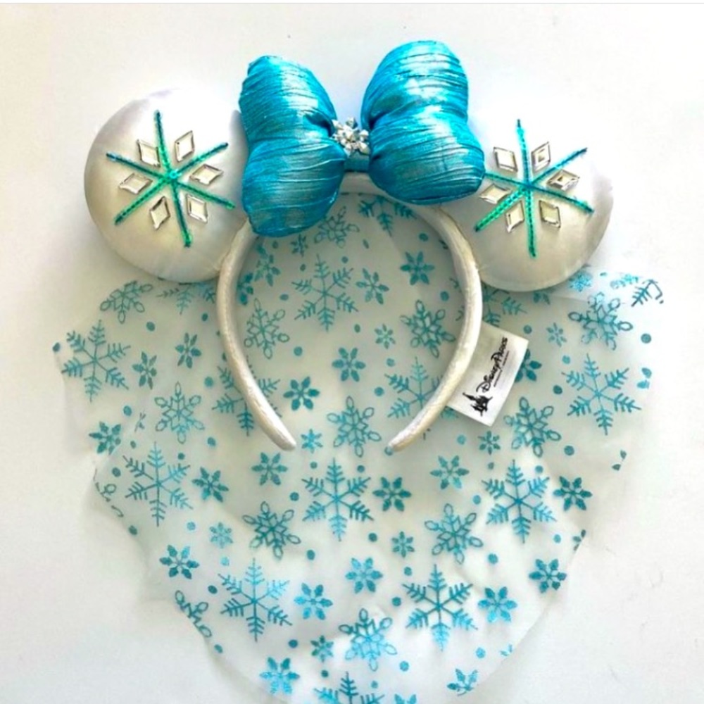 Disney Parks Elsa Snowflake Ears Headband